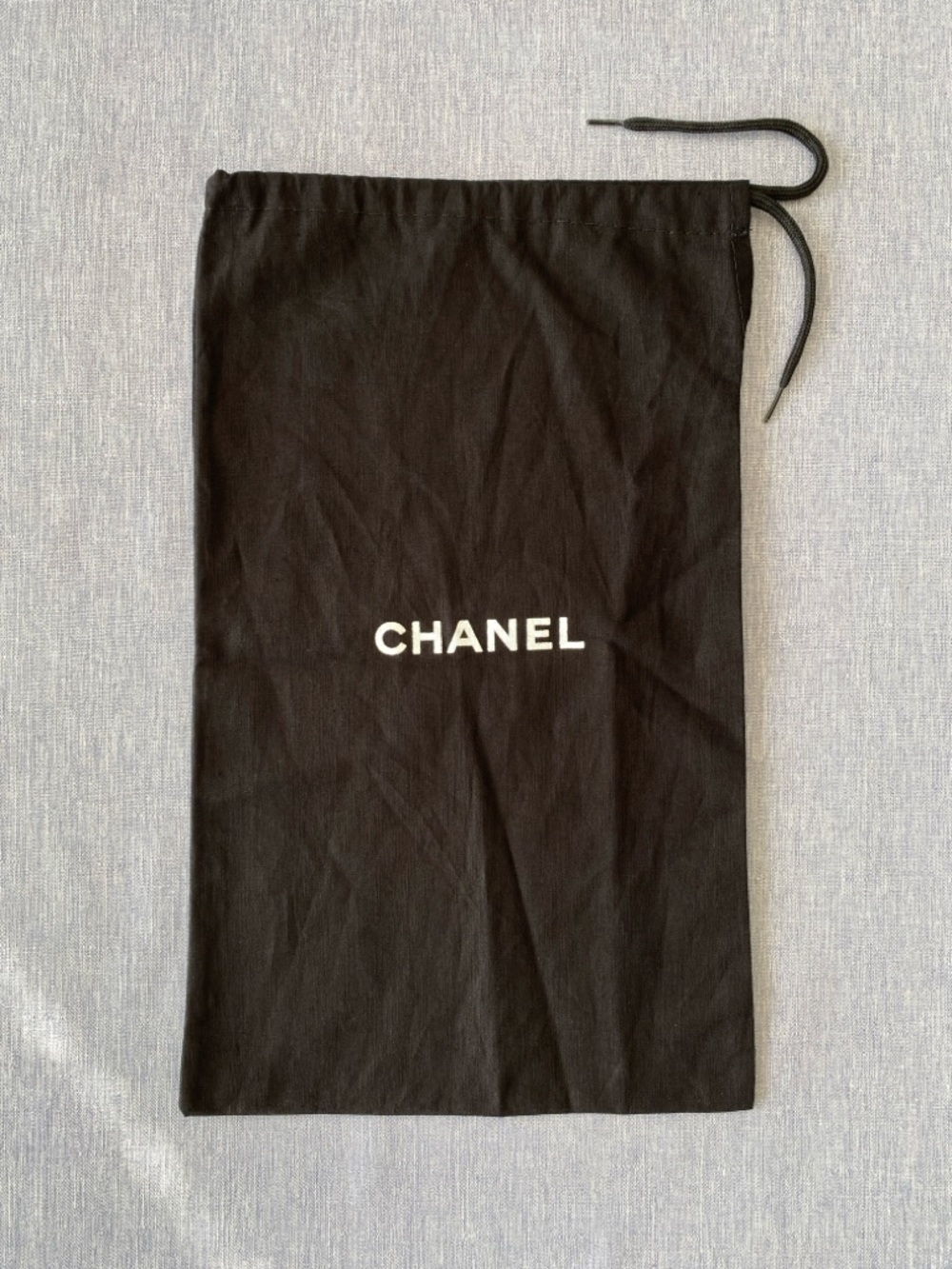 Authentic CHANEL | Cotton Logo Drawstring Dust Bag